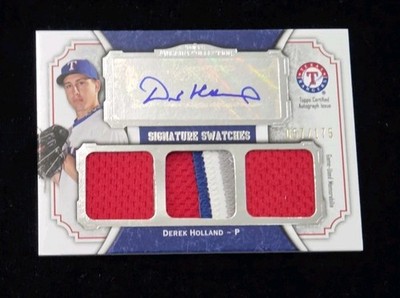 2012 Museum Collection DEREK HOLLAND TRIPLE 4 COLOR PATCH AUTO /175