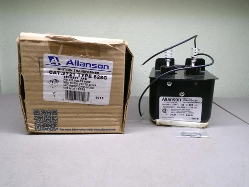 ALLANSON 2721 TYPE 628G IGNITION TRANSFORMER INTERCHANGEABLE