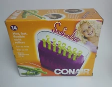 Conair Swizzlers 14 Flexible Hot Sticks Y2K Curly Spiral Rods Pageant Tested!