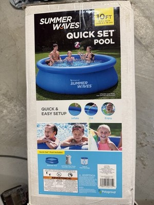Summer Waves P10010305 10'x30'' Quick Set Ring Swimming Pool