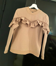 Review Damen Pullover Beige Gr. M mit Rüsche...