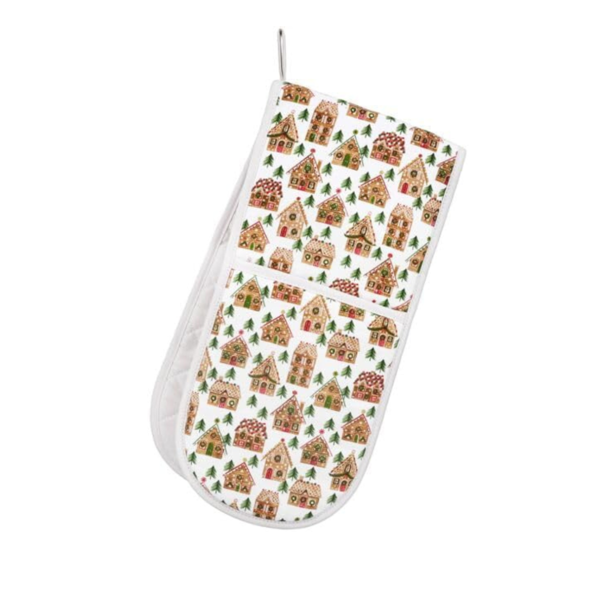 Gisela Graham Gingerbread House Design Oven Glove Festive Kitchen Accessory