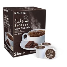 Caf Escapes Hot Cocoa, Dark Chocolate, 24 Count 24 Pack of 1