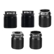 A5-Piece Car Gear Knob Adapter Set for Thread Sizes M8 M10 M12 M14 Conversion