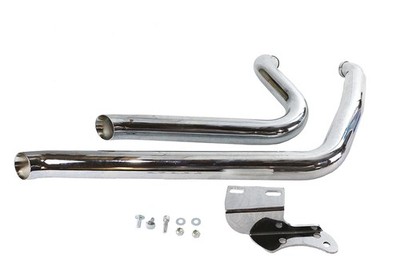 Exhaust Drag Pipe Set Side Sweep for Harley-Davidson