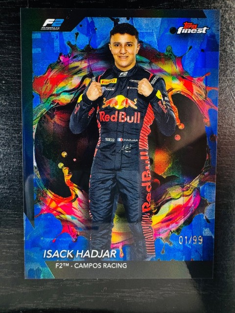 2024 Isack Hadjar Blue 1/99 Topps Finest #241 F1 Formula 1