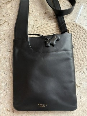 Radley London Black Leather Medium Crossbody Bag/Purse - NEW W/O TAGS