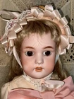 Antique 21” German Bisque 1078 Simon Halbig Doll Dressed Beautifully