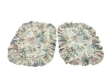 Floral Bouquet Ruffle Standard Pillow Shams Cottagecore Set of 2