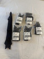 Lot of 6 Adjustable Crosstie Satin Black Bow Tie Girls School Uniform