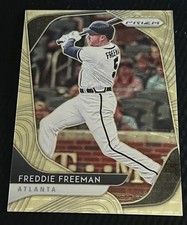 2020 Freddie Freeman Braves 1/1 Panini Prizm Gold Vinyl Card #166 - Masterpiece