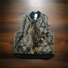 New with Tags Carhartt RealTree Camo Vintage Hunting Work Vest USA Canvas Rare