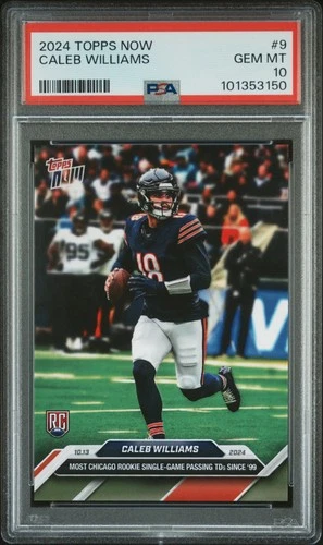 2024 TOPPS NOW #9 CALEB WILLIAMS PSA 10