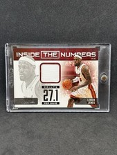 2012-13 Prestige - Inside the Numbers Materials LeBron James  Game Worn Jersey 