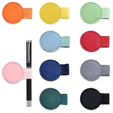 Round Pen Loop Holder Set, 10 Pack Self-Adhesive Pencil Holder Elastic Design...