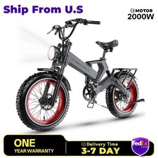 2000W Folding Electric Bike Adults, 35MPH 10...