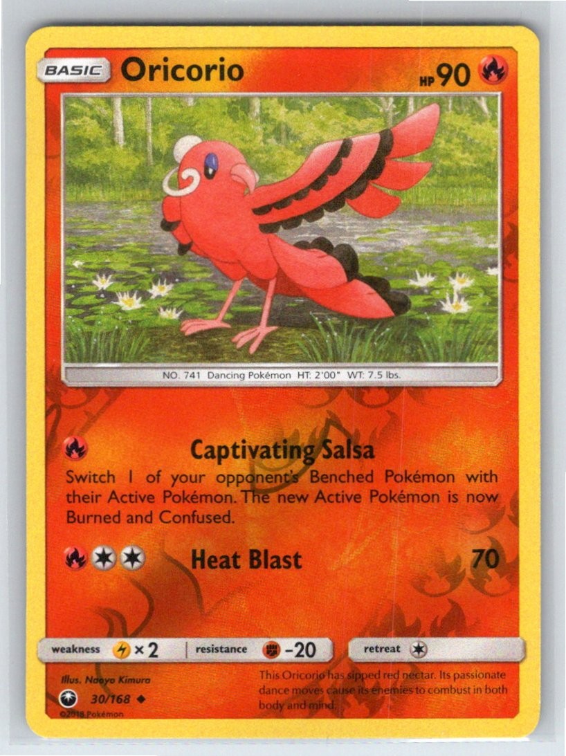 Oricorio 30/168 - UC Celestial Storm Pokemon Reverse Holo NM