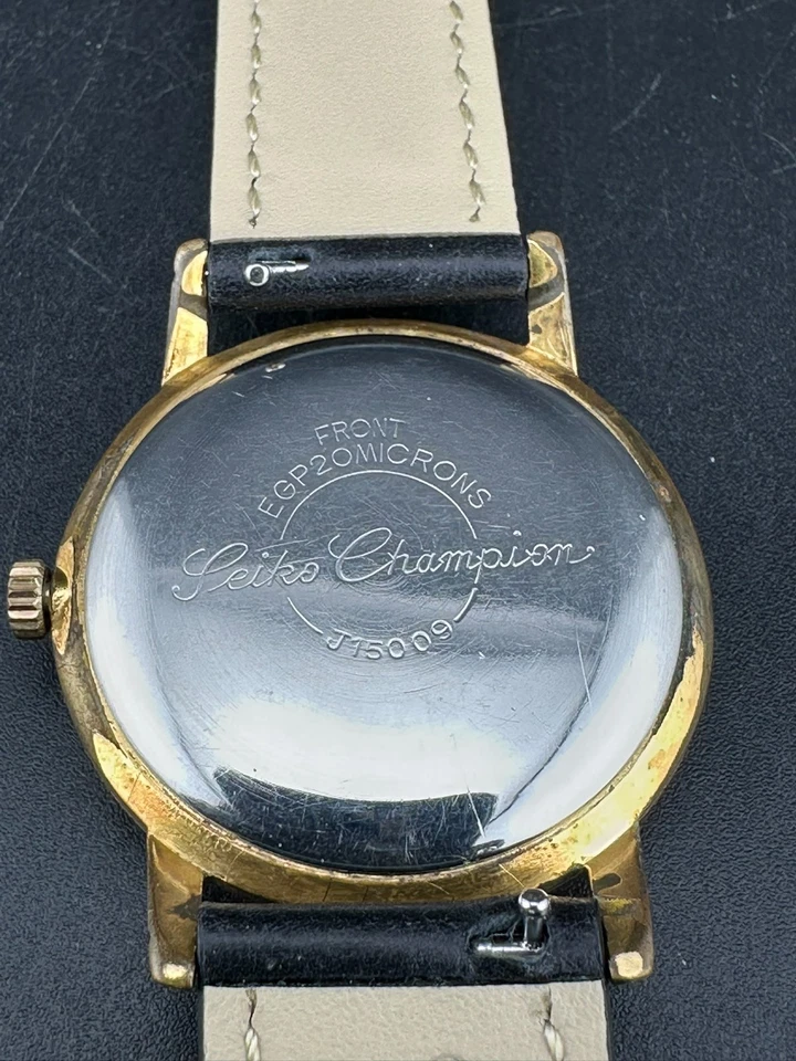 1963 SEIKO Champion Men's Manual Wind 19j 36mm Gold Plated Watch J15009 - Image 2 of 4