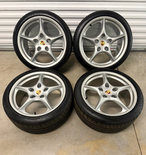 OEM 18" PORSCHE 996 Carrera Lightweight Wheels and Tires 993 911 Genuine