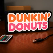 Dunkin Donuts LED Lightbox Donut Light