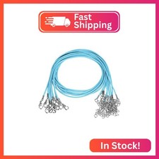 HARFINGTON 10pcs Waxed Necklace Cord Bulk, 16 Inches and 1.5mm Dia Necklace Stri