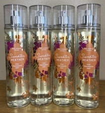 Lot Of 4 Bath  Body Works Sweater Weather Fine Fragrance Mist 8 Fl Oz