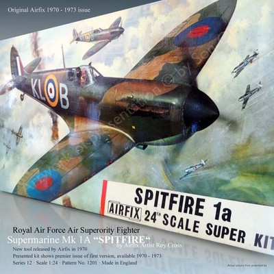 Original Airfix 1970 · First ''Spitfire'' SuperKit Release · Excellent