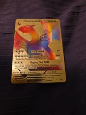 Pokemon Charizard GX Rainbow Gold Foil Card 150/147