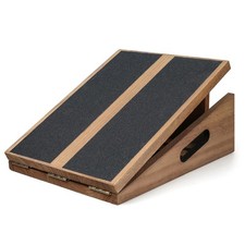 Slant Board for Calf Stretching, Adjustable Wooden Calf Stretcher Incline Boa...