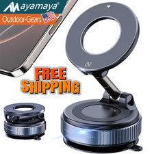 360  Vacuum Strong Magnetic Phone Holder Foldable Suction Cup Car Stand Mount
