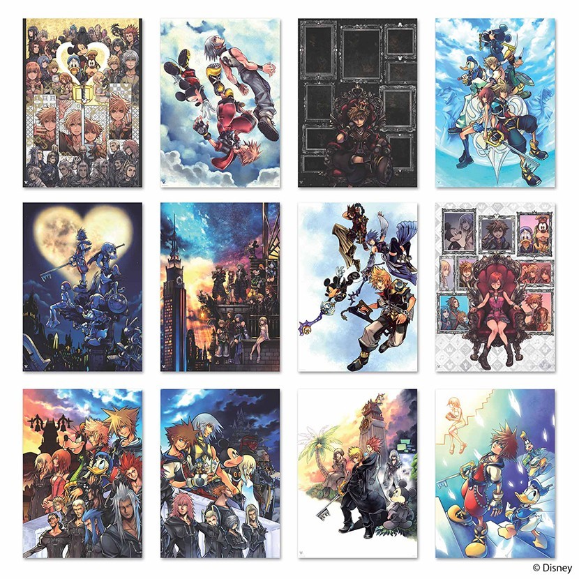 キングダムハーツ　販促ポスターセット Pre-order Kingdom Hearts / Mini Clear Poster Collection 12-piece