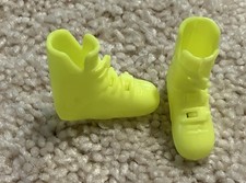 VTG Ken doll Rollerblade Inline Skate boots Neon yellow 1990s replacements EUC