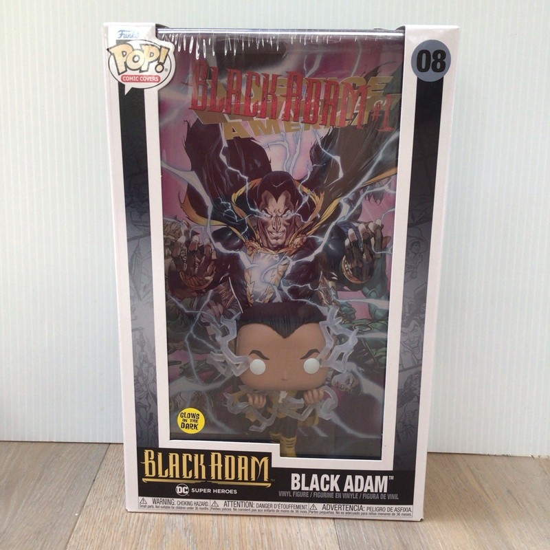 Funko Pop! Comic Covers DC Super Heroes Black Adam #08 Glow Vinyl Figure