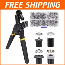 Upgraded Heavy Duty Snap Fastener for Canvas and Tarp - 15mm Snap Kit Included