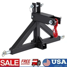 3-Point Trailer Hitch 2" Receiver Quick Hitch for Category 1 Tractor w/ Towing H
