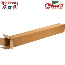 4x4x36 Tall Corrugated Boxes, Tall, 4L x 4W x 36H, Pack of 25