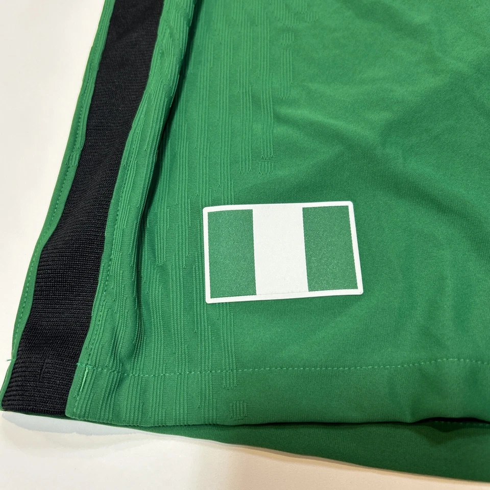 Pantalones cortos de la selección nacional de fútbol de Nigeria para hombre grandes verdes Nike Swoosh fútbol Foto 3 de 4