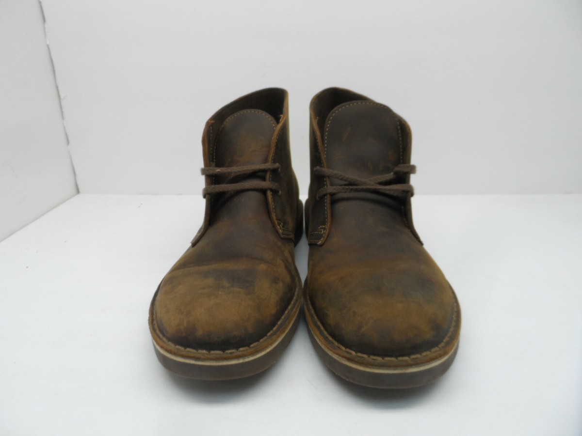 Clarks Bushacre 2 Chukka Boots Mens US 12 Brown Beeswax Leather Lace Up EU 46 Clarks Bushacre 2 Mens Size 9 Chukka Desert Boots Brown  main image 4