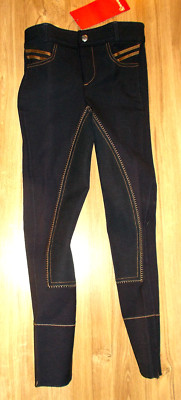 Cavallo Kinder Reithose Vollbesatz Chiara, blau, Gr. 146, guter Zustand