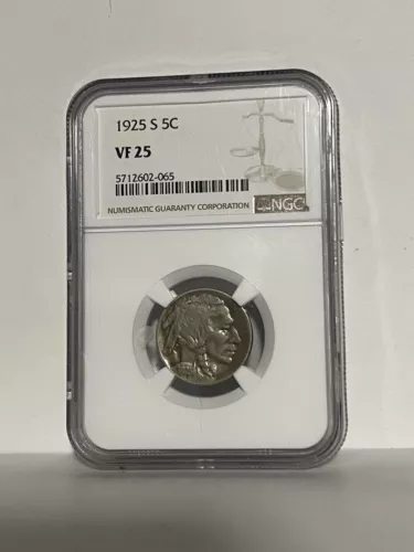 1925 S NGC VF-25 Buffalo Nickel  --