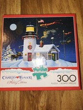 Buffalo Games Puzzle - Take Out Window- 300 Pieces Complete Charles Wysocki