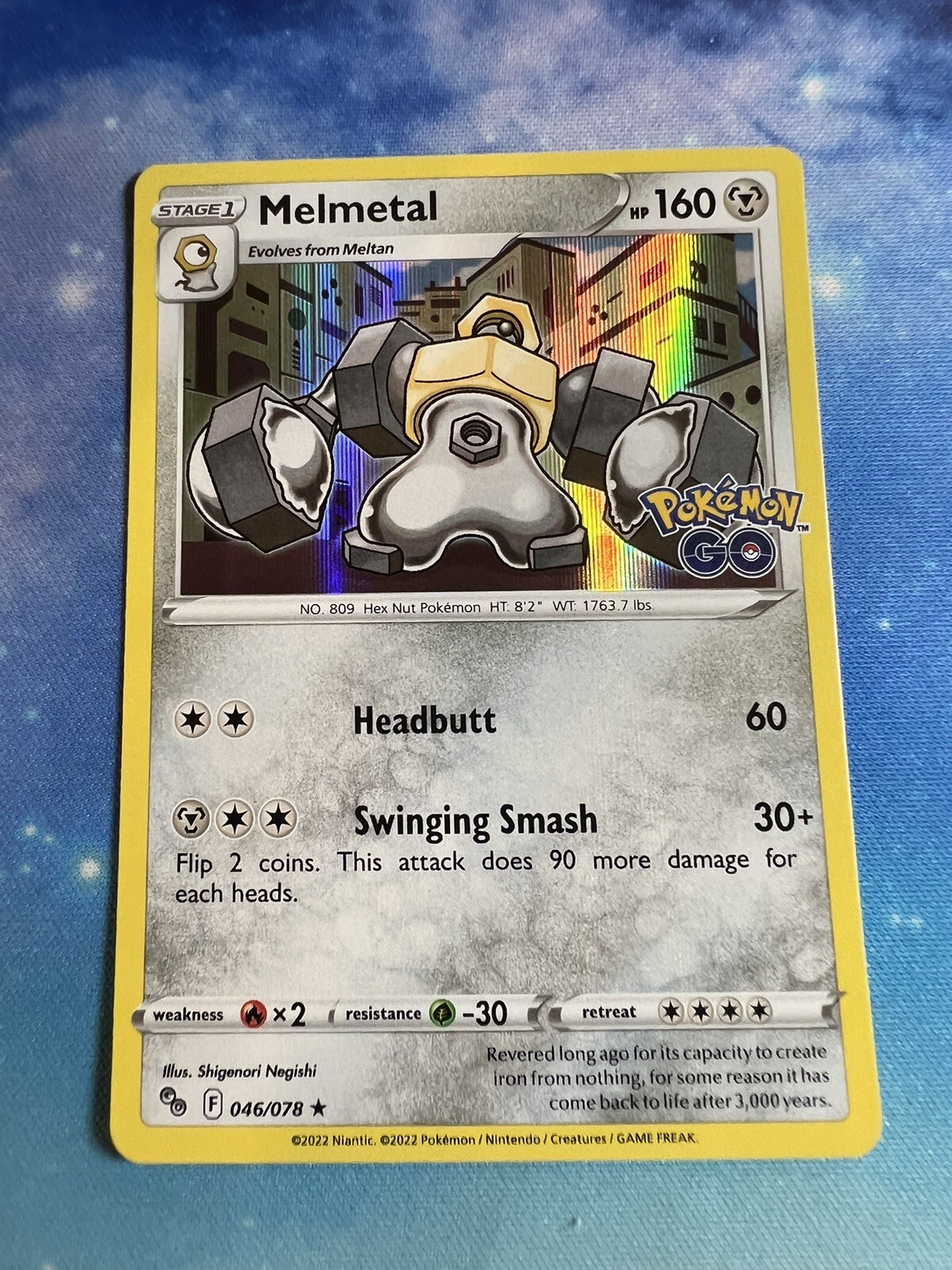 Pok%C3%A9mon+TCG+Melmetal+Pokemon+GO+046%2F078+Regular+Holo+Rare for ...