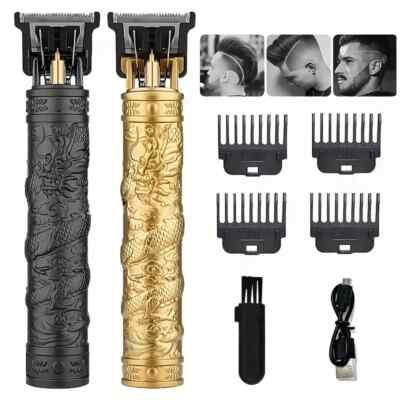 Profi Herren Haarschneidemaschine Trimmer Maschine Kabellos Bart Elektrorasierer Gold
