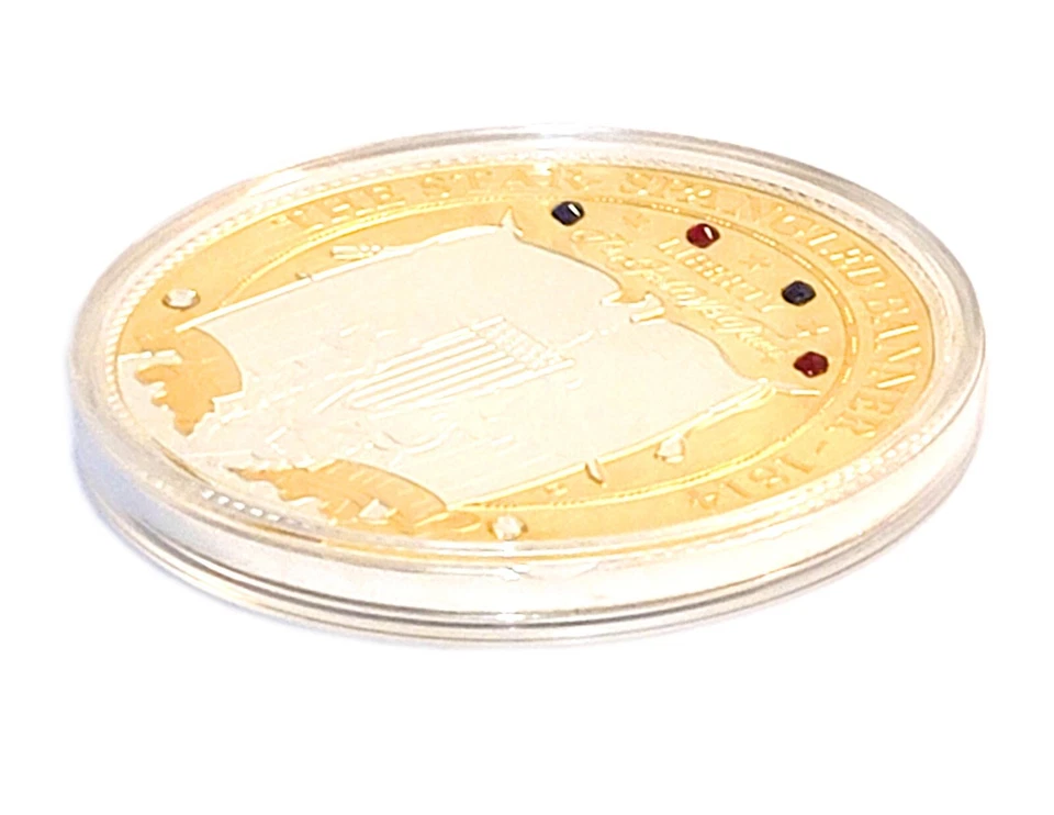 THE STAR-SPANGLED BANNER Jumbo Coin - 4 in diam x 6mm thick x 376 g (13.4oz) - Image 4 of 4