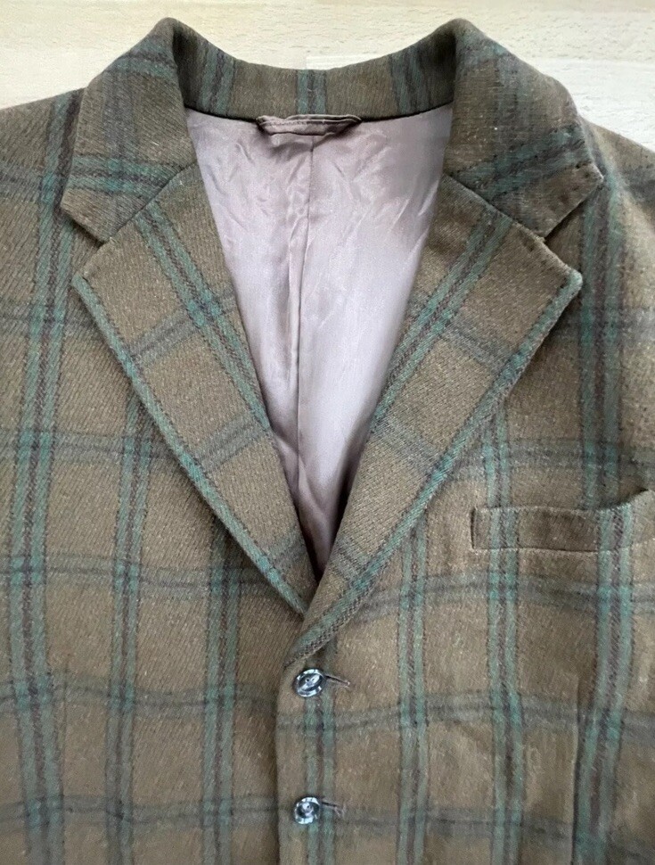 FILA Giacca sportiva vintage London Cavalry Twill di Park Row Tailors petto regolare 42"