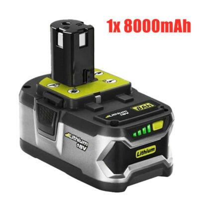 8.0Ah 12Ah For Ryobi For One Plus P108 18V Lithium-ion High Capacity Battery Lot