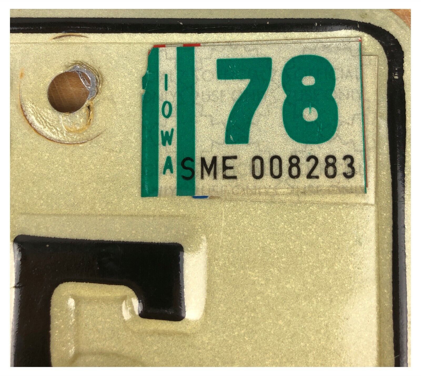 IOWA 1975 1978 SPECIAL MOBILE EQUIPMENT License Plate LF8865! eBay