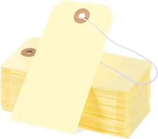 100pcs Large Price Tags with Elastic String Hang Paper Gift Tags with String ...