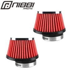 NIBBI 2pcs 55mm Air Filter Pod For Kawasaki Honda Motorcycle 79-82 CB750 CB900