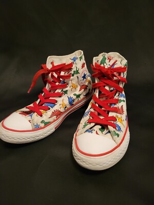 Sz BOY'S CONVERSE ALL STAR DINOVERSE 663636C Great CONDITION